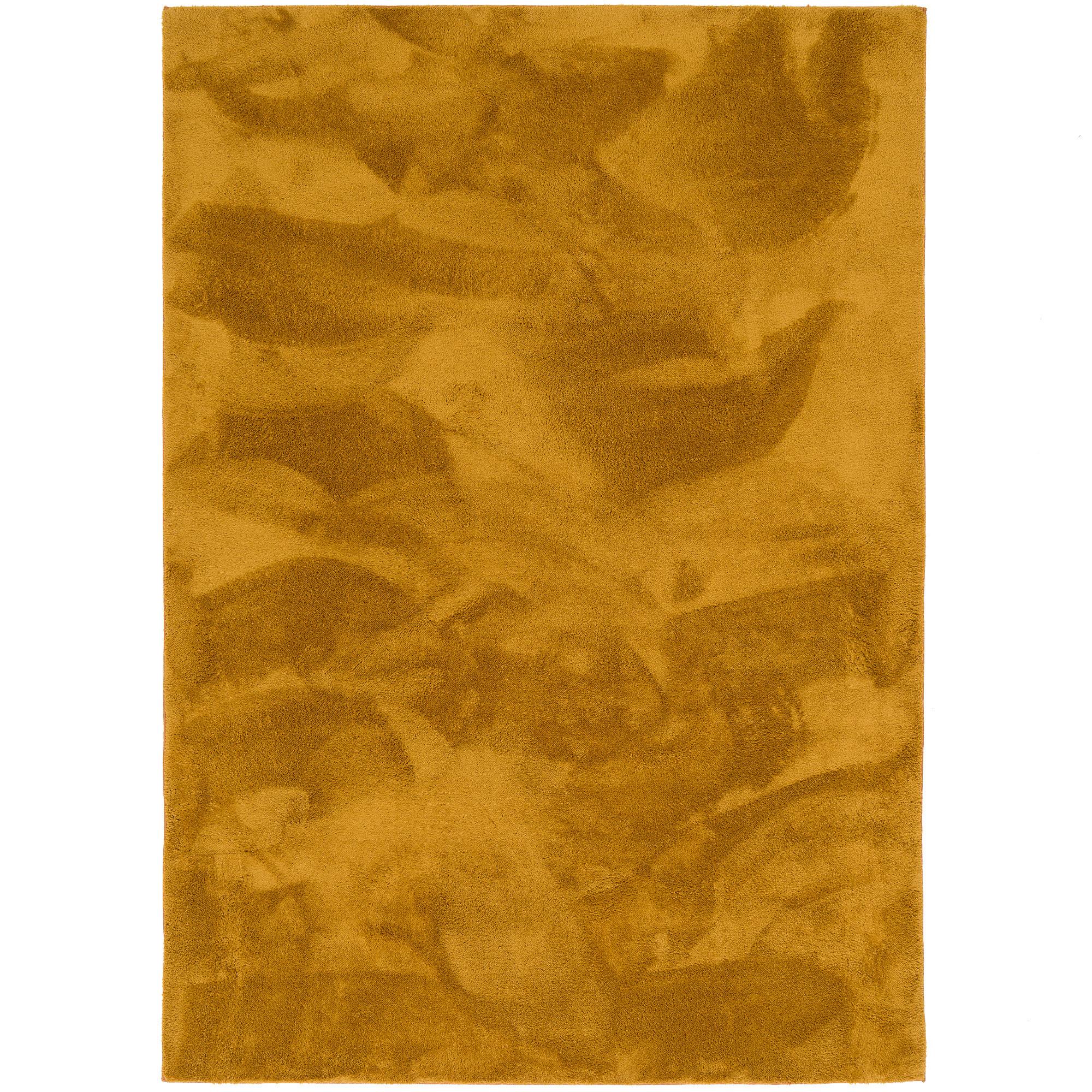 FELLTEPPICH SUPER SOFT PEARL - Currygelb, Textil (80/150cm) - Pergamon