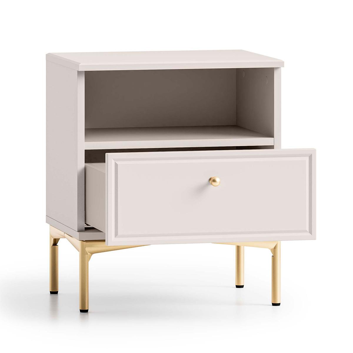 NACHTTISCH Sélène Kaschmir - Beige, Holzwerkstoff (45/53/34cm) - Petits-meubles
