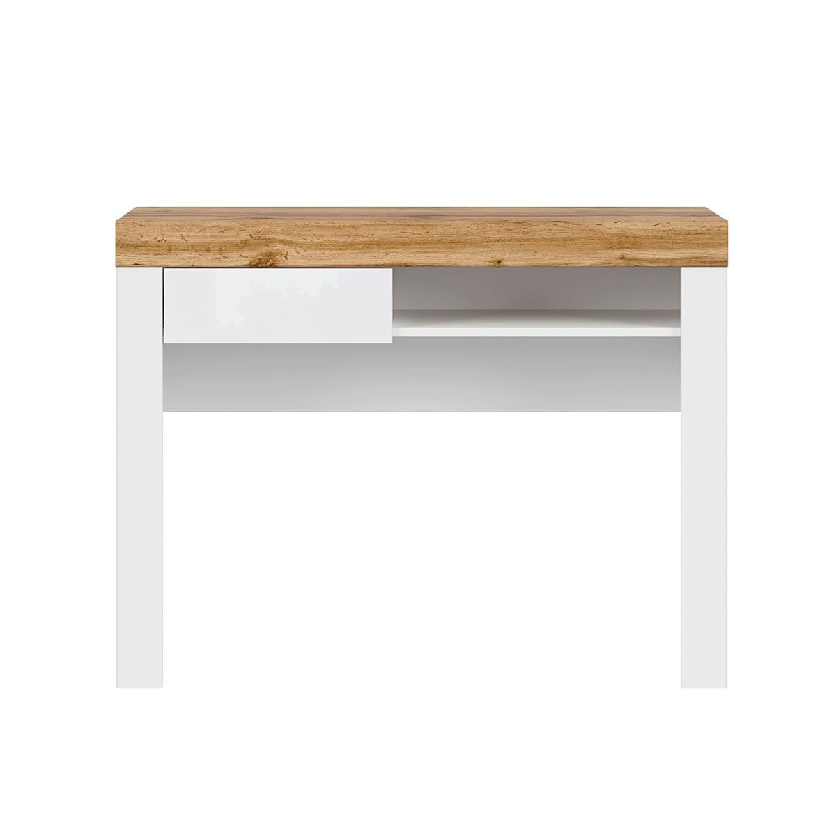 KONSOLE Hella Weiß und Holz - Weiß, Holzwerkstoff (40/106/82cm) - Petits-meubles