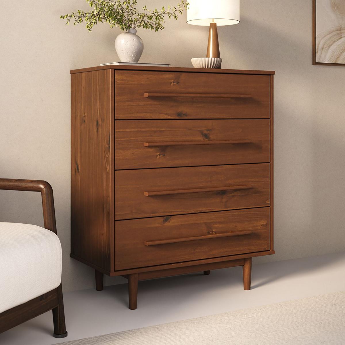 KOMMODE TECCA Kastanie - Kastanienfarben, Holz (80/96/41cm) - IDIMEX