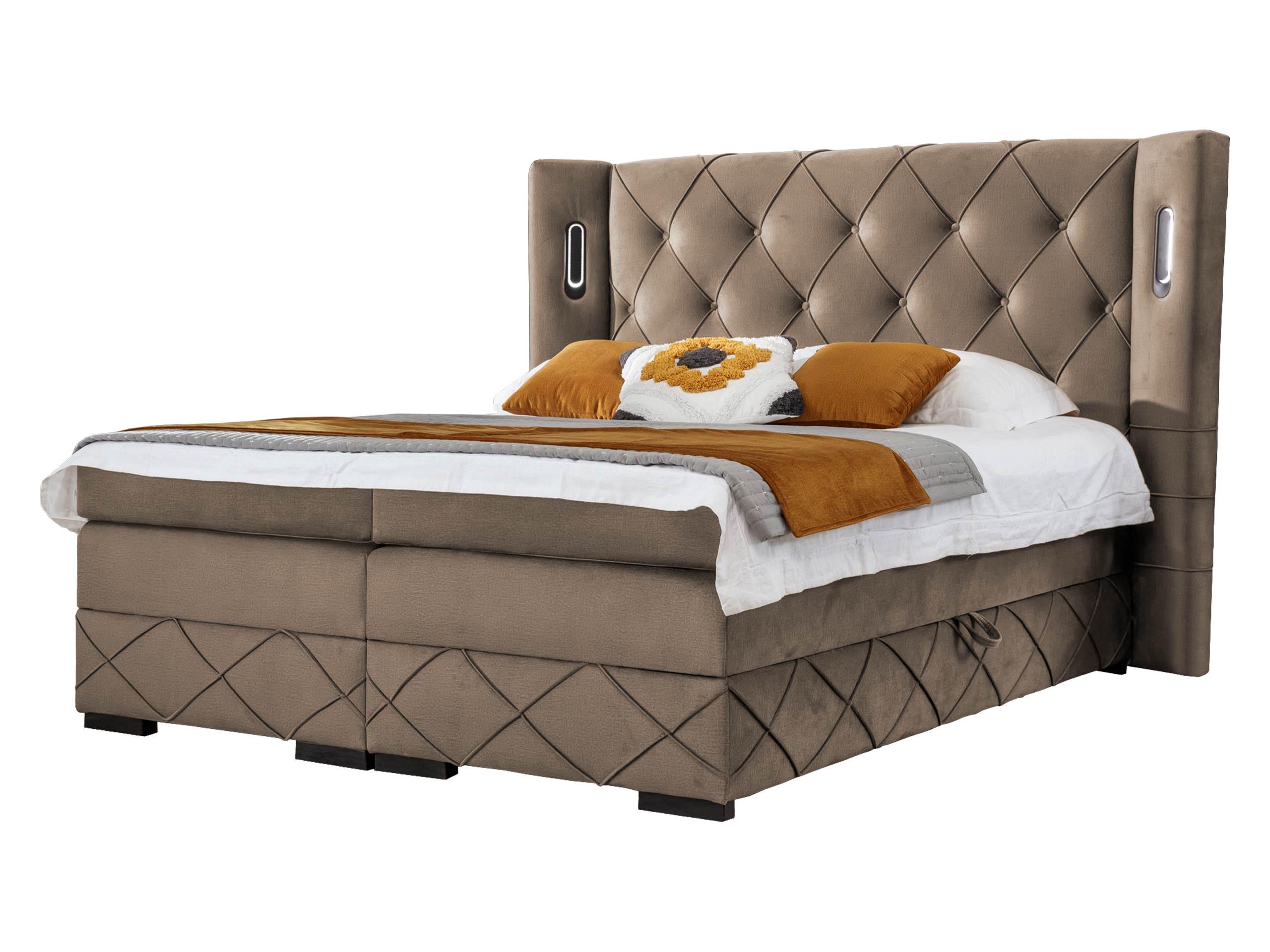 BOXBETT Focus Lux - H3 - Hellbraun, Holz (160/200cm) - MIRJAN24