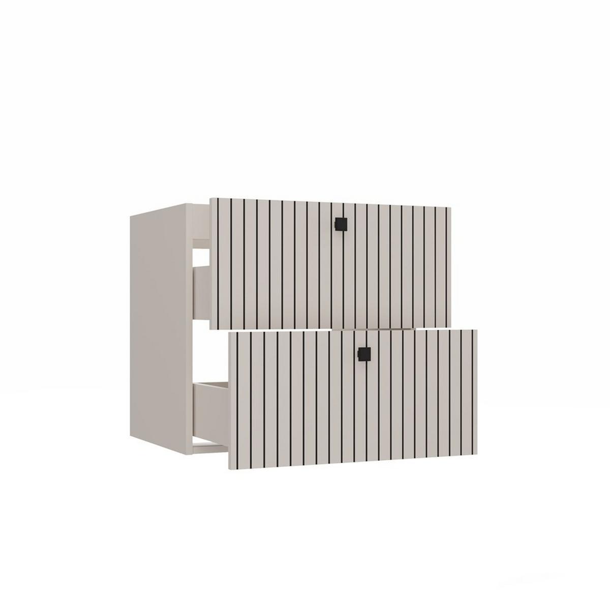 WASCHBECKENUNTERSCHRANK Kaschmir 60/57/46 - Kaschmir, Holzwerkstoff (60/57/46cm) - RAUMHIRSCH FURNITURE