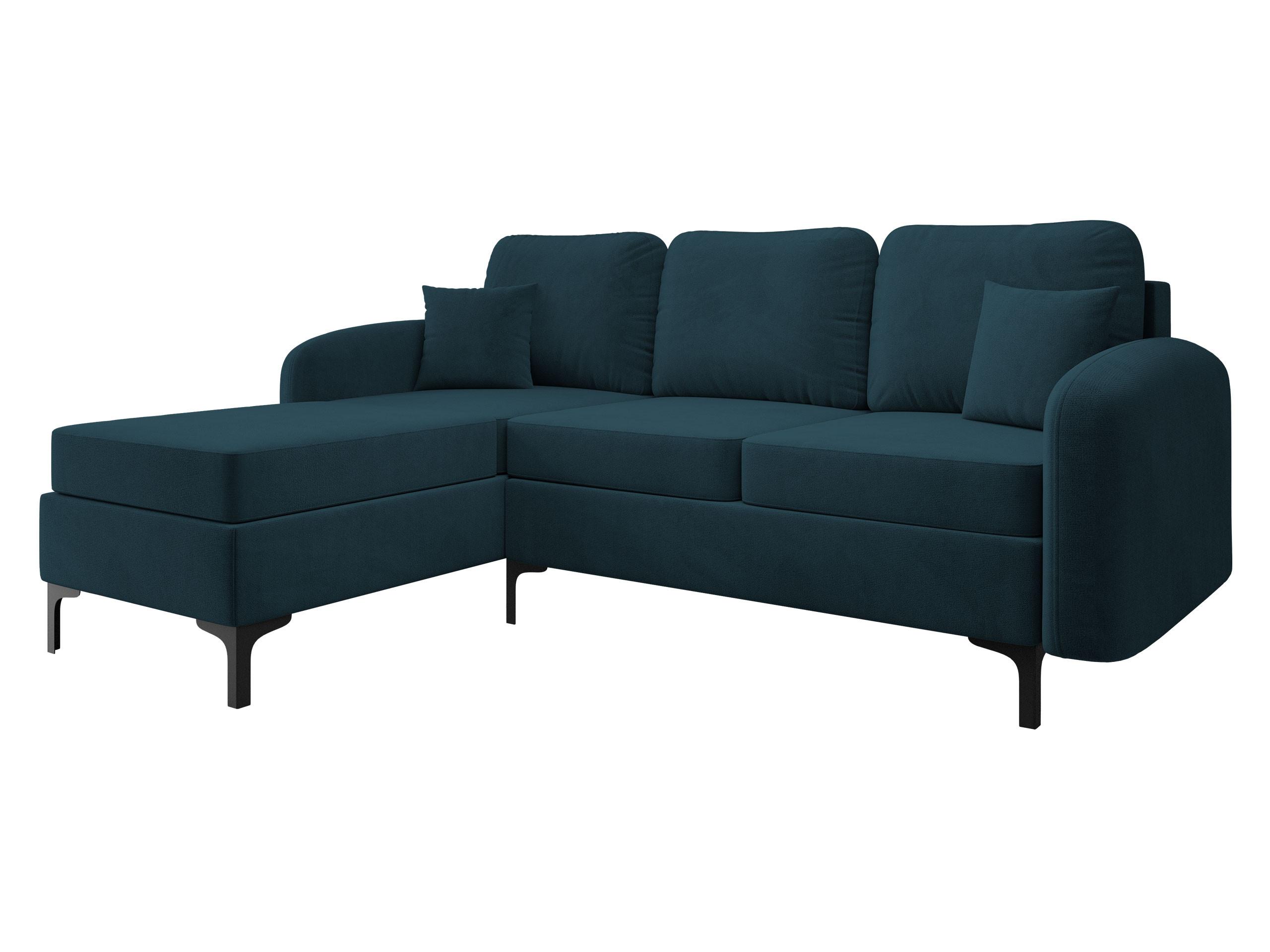 ECKSOFA Venice, Seite: Links - Schwarz/Grün, Holz/Textil (225/172cm) - MIRJAN24