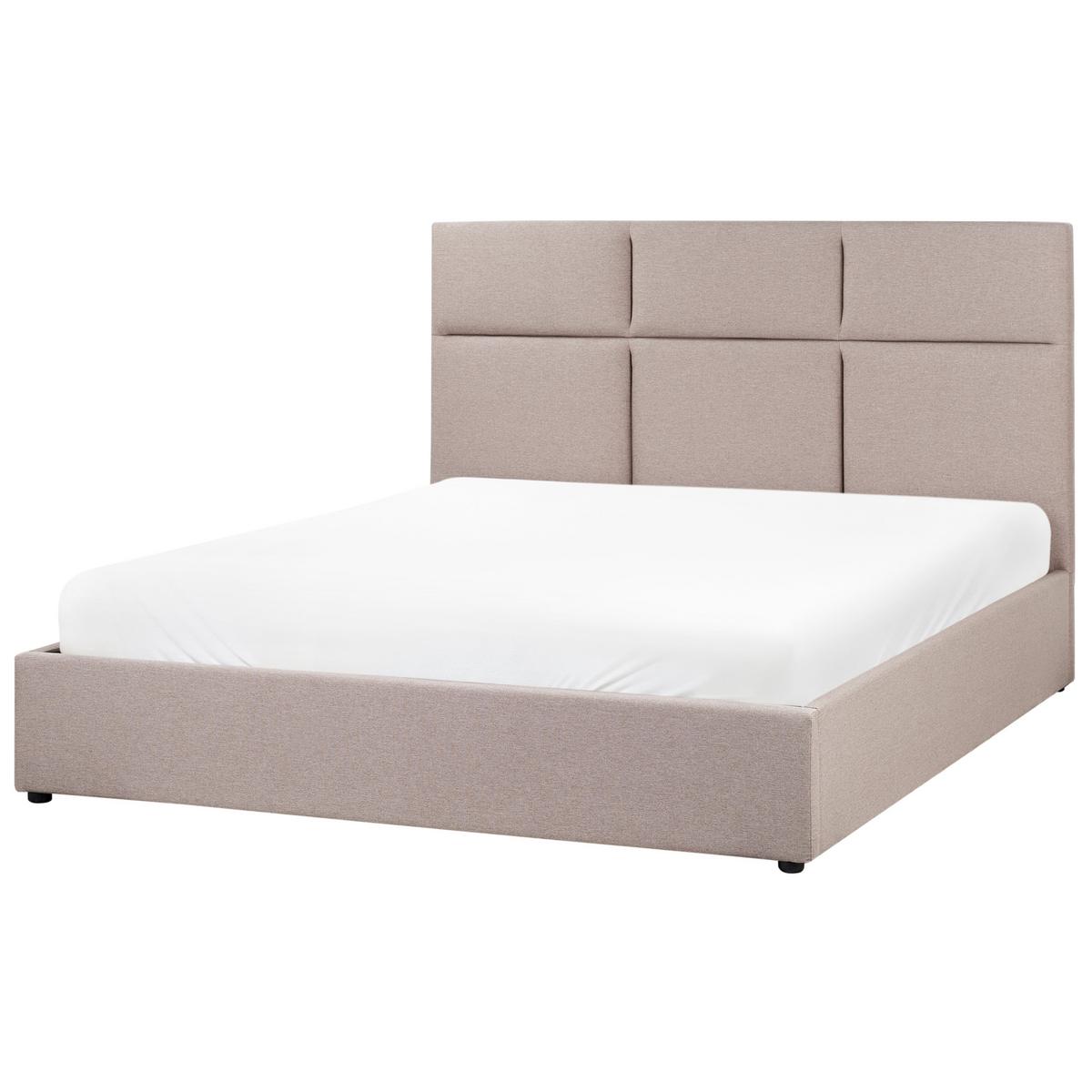 POLSTERBETT 160x200 cm Beige Lagord - Taupe, Textil (160/200cm) - Beliani