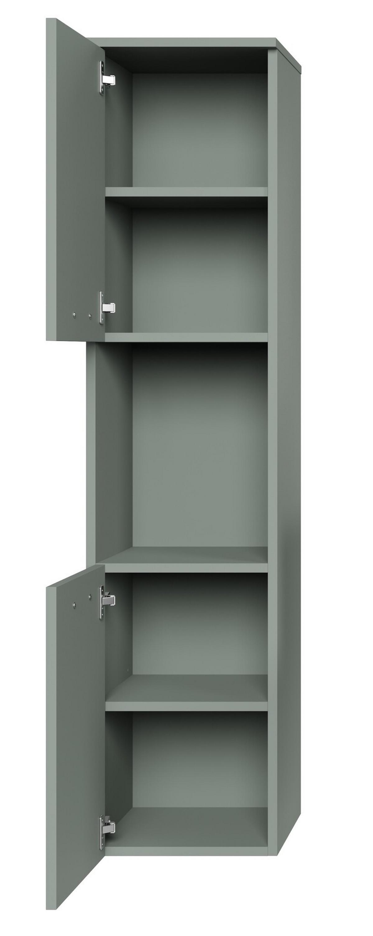 BADEZIMMERSCHRANK Montreal mit 2 Türen Grün Matt - 30 x 30 x 130 cm - Grün, Holz (30/131/30cm) - Badplaats