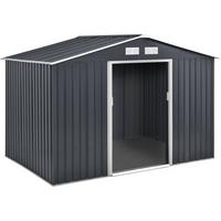 METALL-GARTENHAUS vegas Grau - Grau, Metall (277/202/191cm) - Habitat Garten