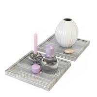 DEKOSCHALE Maya Avola-Anthrazit 2er Set - Anthrazit, Holzwerkstoff (1.8cm) - Vladon