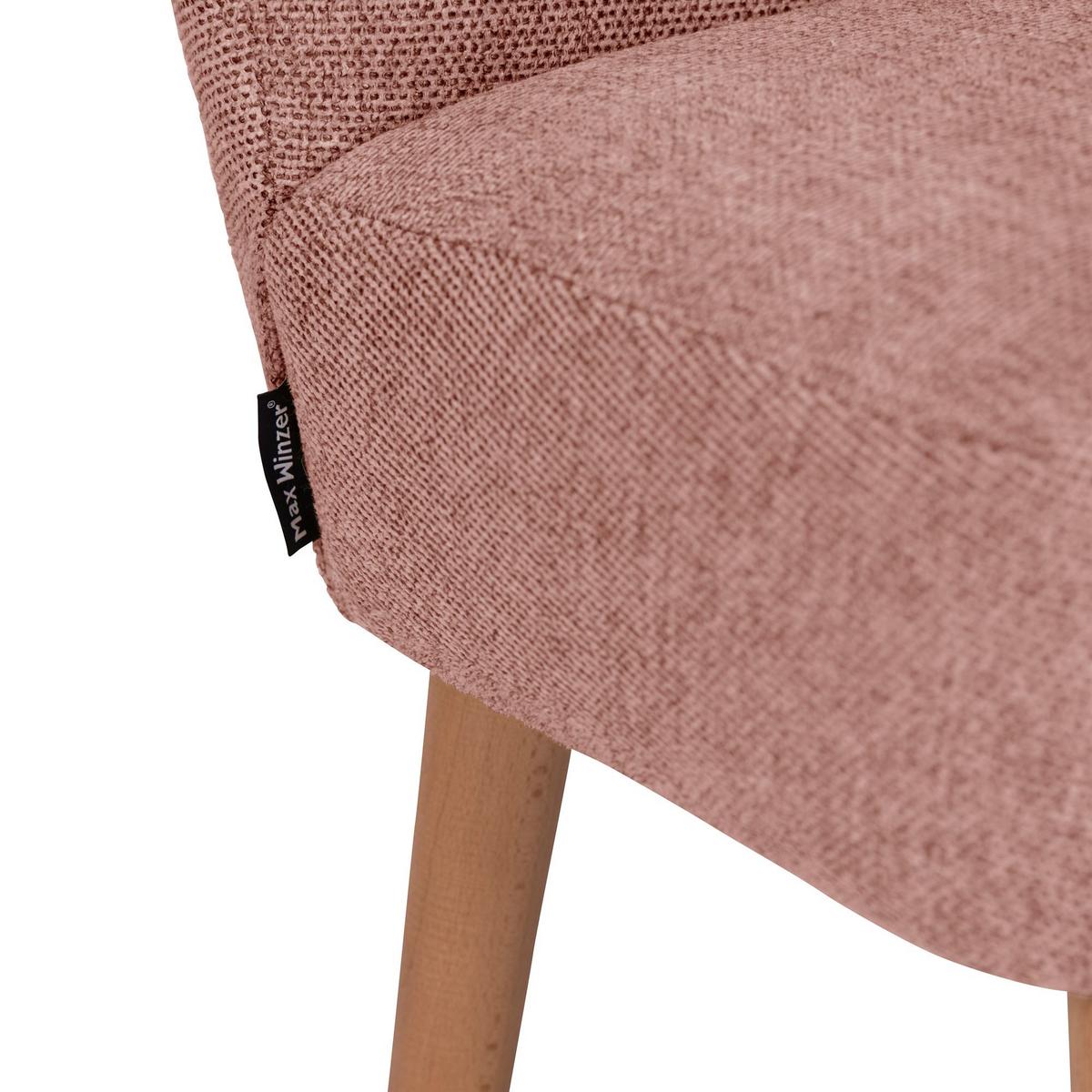 KINDERSOFA 2-Sitzer Katya Flachgewebe lachs - Hellrosa, Kunststoff (97/54/50cm) - 58aufmkessel