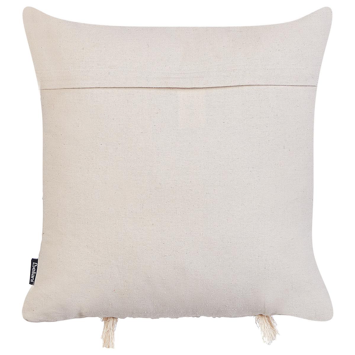 DEKOKISSEN 2er-Set Hellbeige 45/45 cm Kalam - Beige, Textil (45/45cm) - Beliani