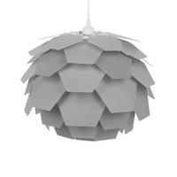 HÄNGELEUCHTE Segre 40/40/165 cm - Grau, Kunststoff (40/40/165cm) - Beliani