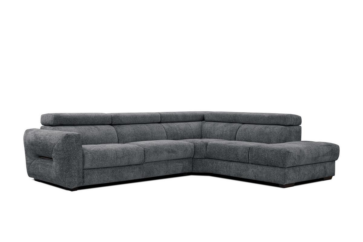 ECKSOFA CALVERA 5-Sitzer, graphitfarben - Graphitfarben, Holzwerkstoff/Textil (298/239cm) - Wozimo