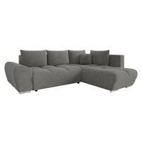 ECKSOFA Forest, Seite: Rechts - Greige/Schwarz, Holz/Kunststoff (290/183cm) - MIRJAN24