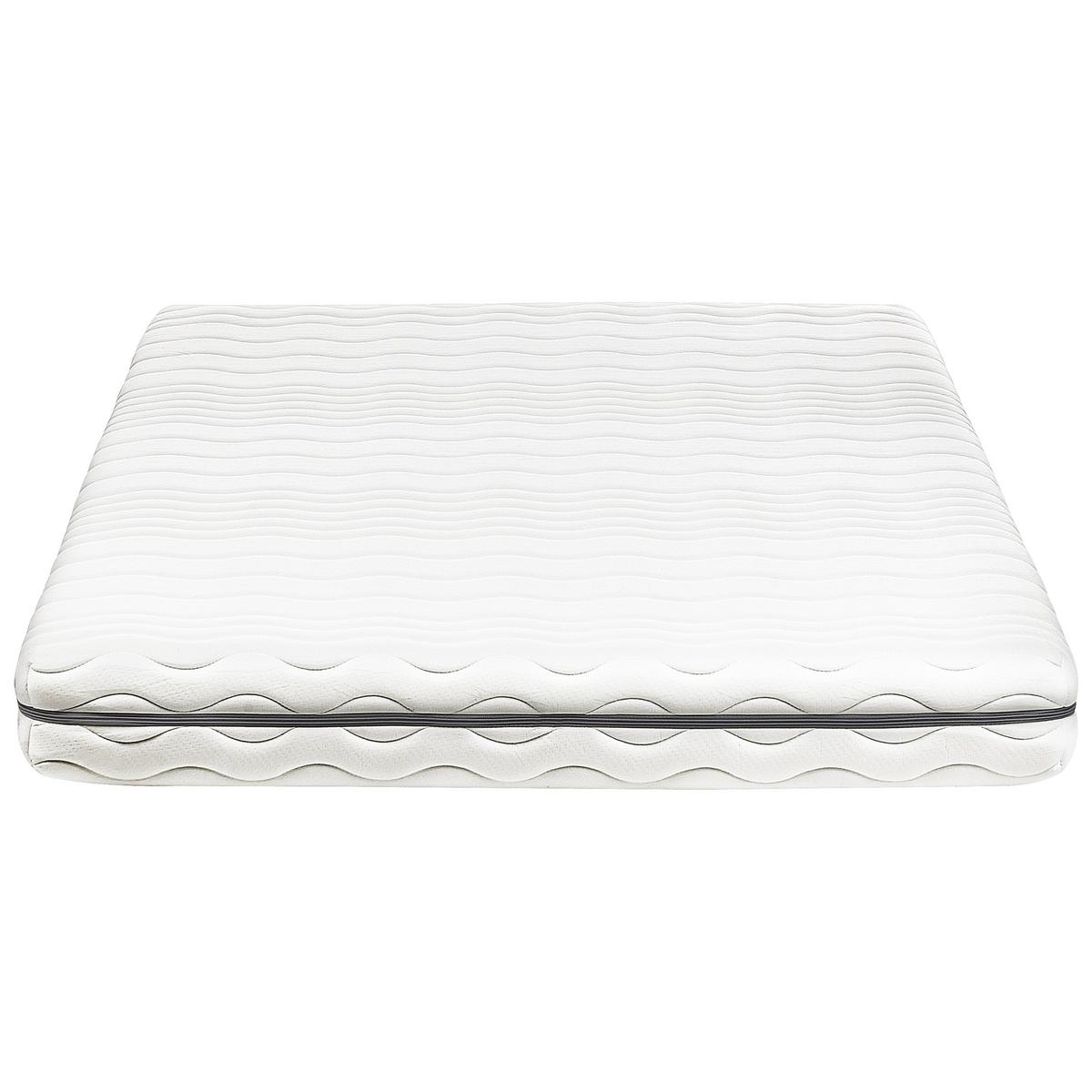 MEMORY-SCHAUMMATRATZE H2/3 Mittel 120/200 cm Serenity - Weiß, Textil (120/200cm) - Beliani