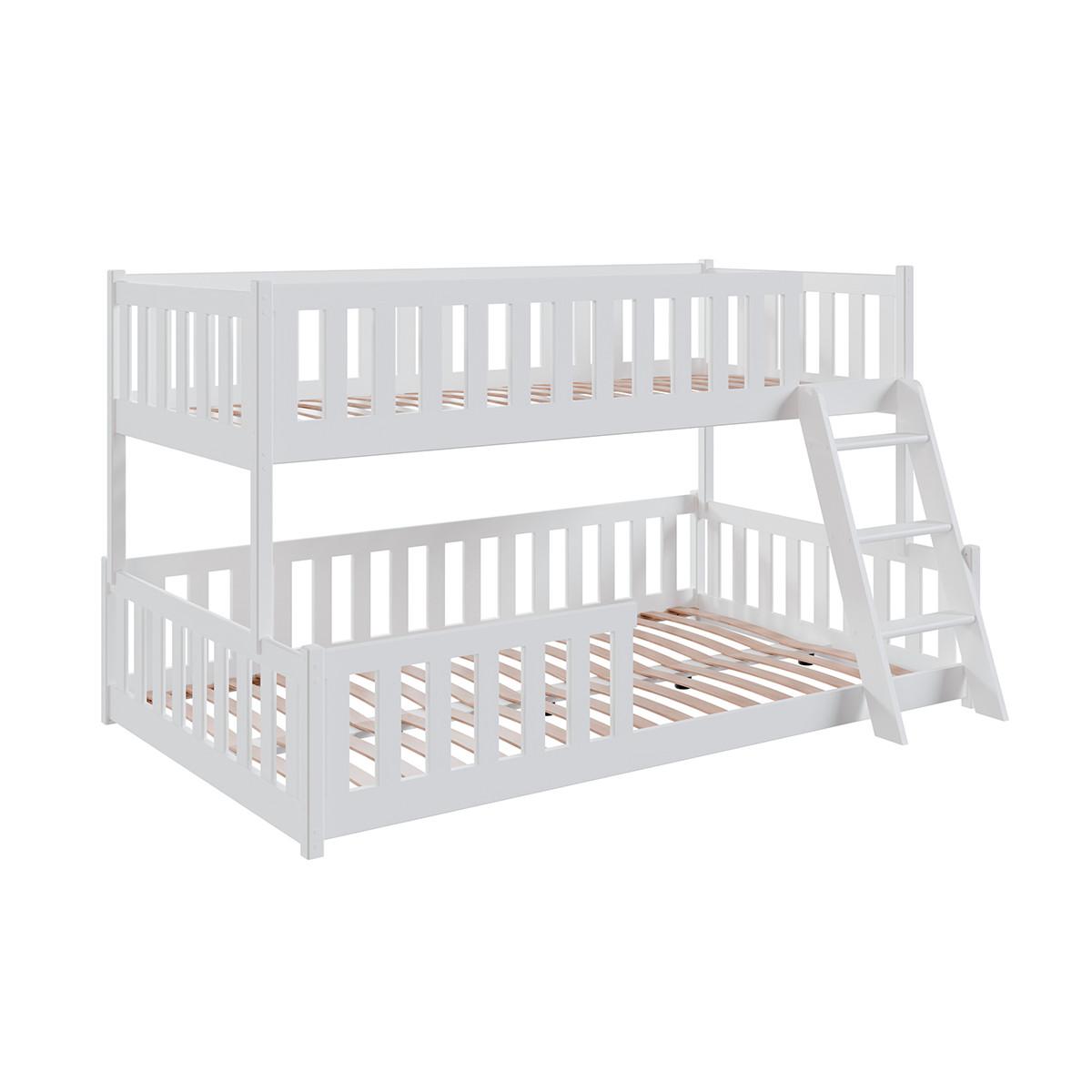 BETT 120/200 Léane Weiß - Weiß, Holz (120/200cm) - Petits-meubles