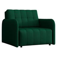 SCHLAFSOFA Viva Grand I - Smaragdgrün/Schwarz, Holz/Kunststoff (98/85/95cm) - MIRJAN24
