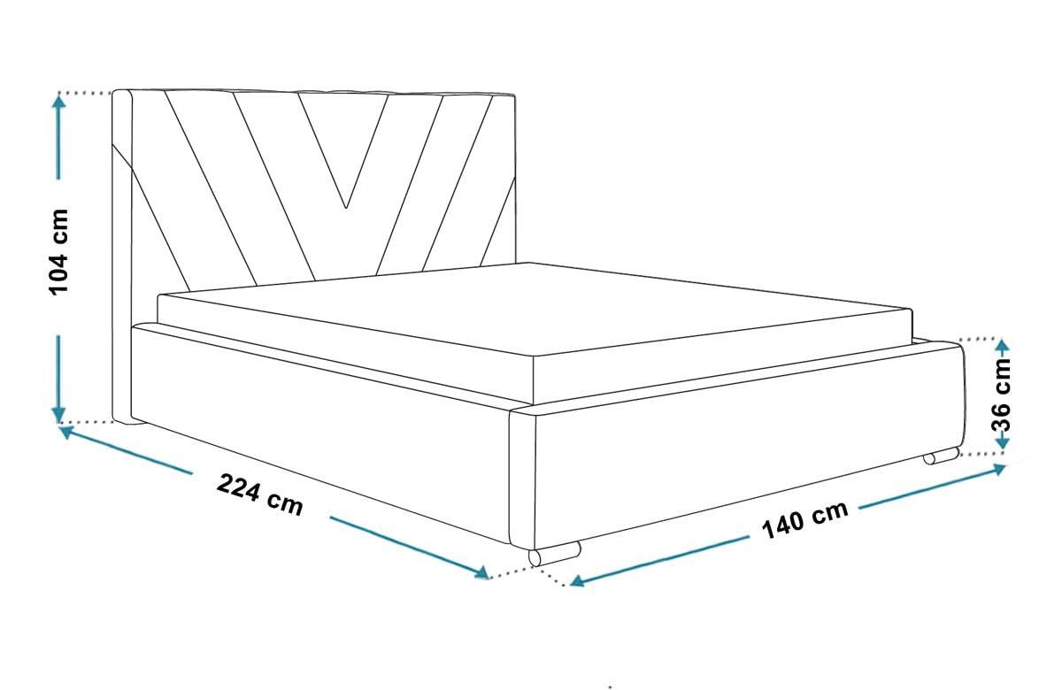 POLSTERBETT Palermo mit Kopfteil, 120x200 cm, Doppelbett mit Bettkasten und Lattenrost aus Holz, Velourstoff Grün - Grün, Holz/Textil (120/200cm) - Alpi-Möbel