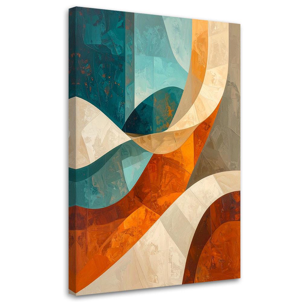 LEINWANDBILD 3D und geometrisch 20x30cm - Multicolor, Textil (20/30cm) - Feeby