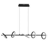 PENDELLEUCHTE Nikolaus 106/25/150 cm - Schwarz, Metall (106/25/150cm) - Nettlife