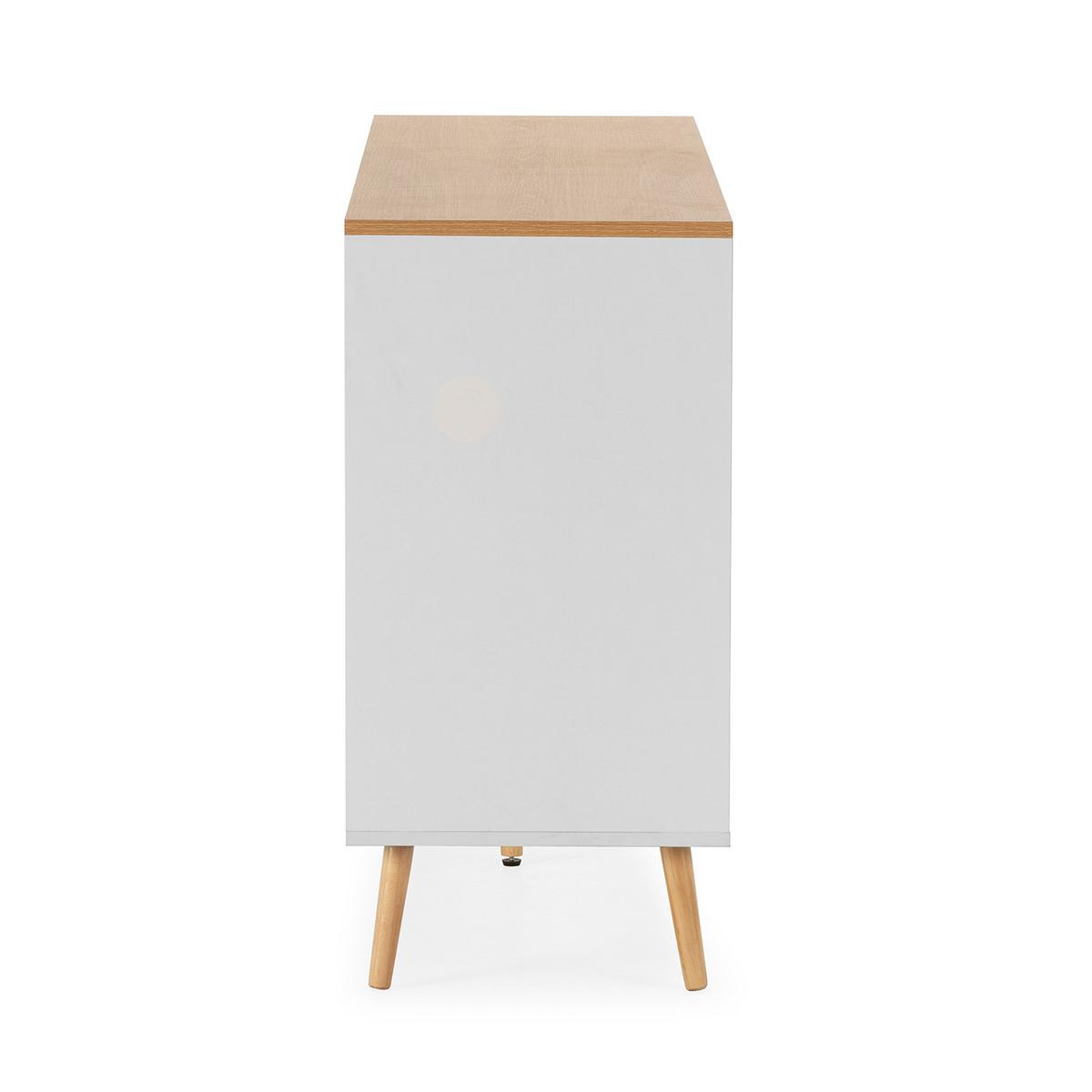 SIDEBOARD Desi 3 türen Weiß - Weiß, Holzwerkstoff (140/80/40cm)