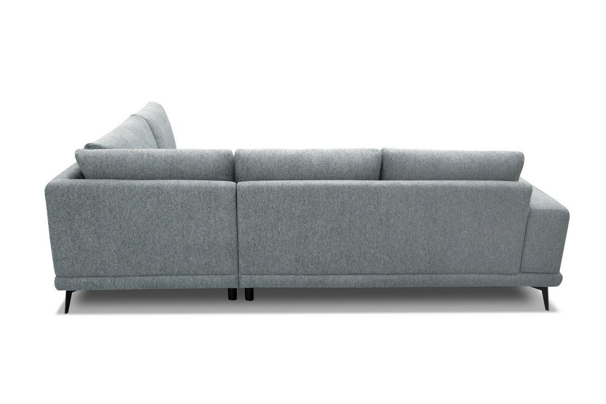 ECKSOFA MEDIOLANE 5-Sitzer, silberfarben - Silberfarben, Holzwerkstoff/Textil (282/219cm) - Wozimo