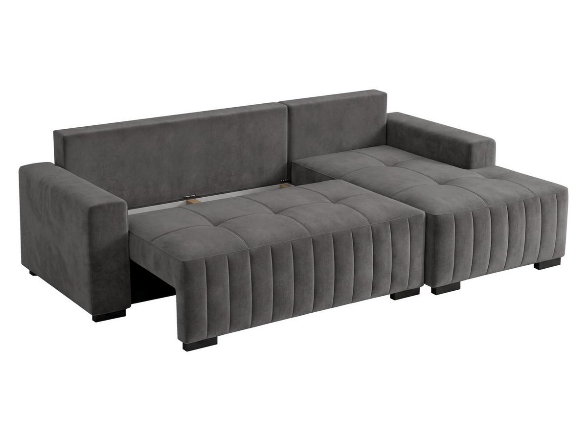 ECKSOFA Hugo, Seite: Links - Hellbraun/Dunkelbraun, Holz/Textil (240/140cm)