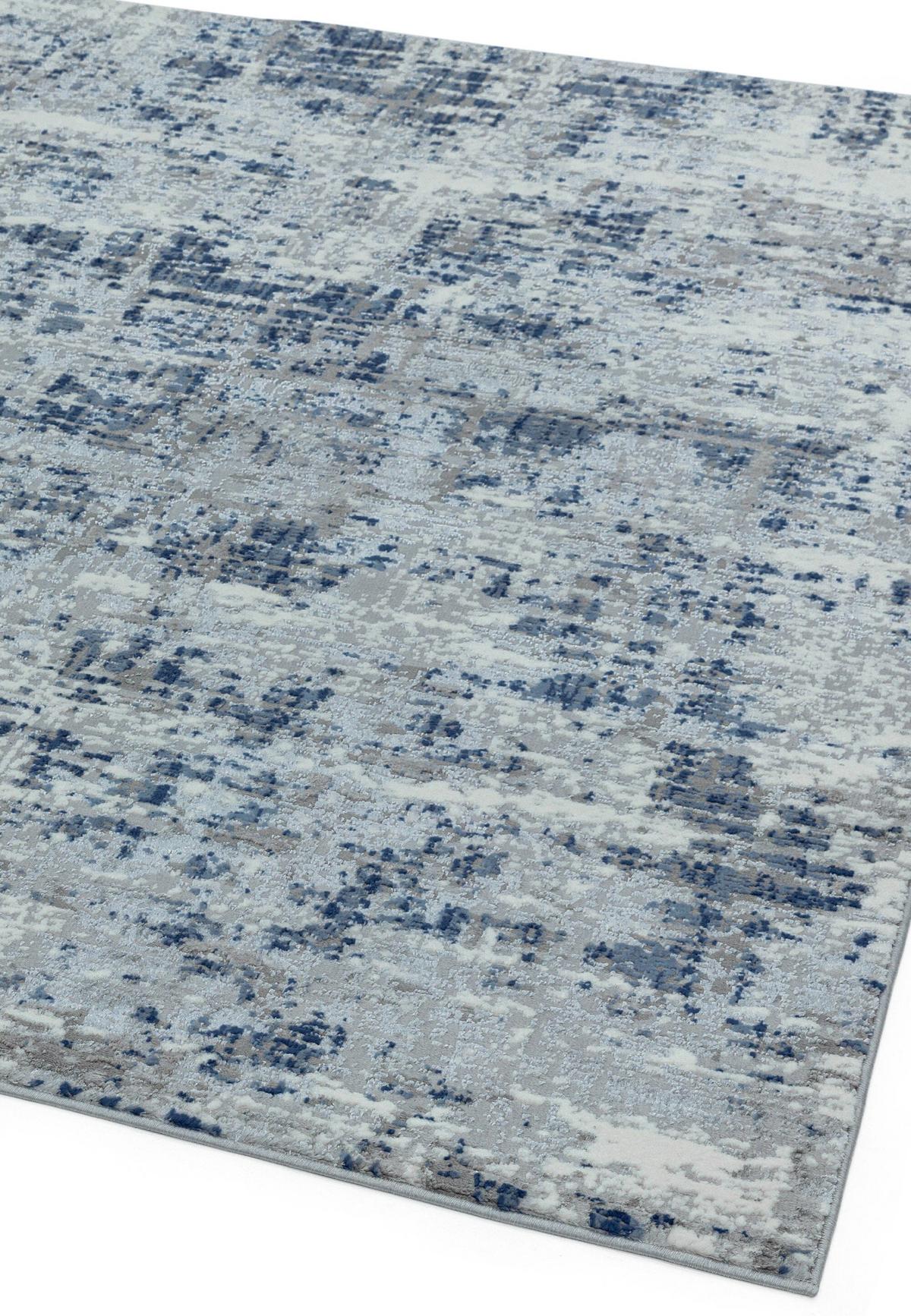TEPPICH PARMA-Sorbolo, abstrakt, Dunkelblau, 200 x 290 cm - Dunkelblau, Textil (200/290cm) - KADIMA DESIGN