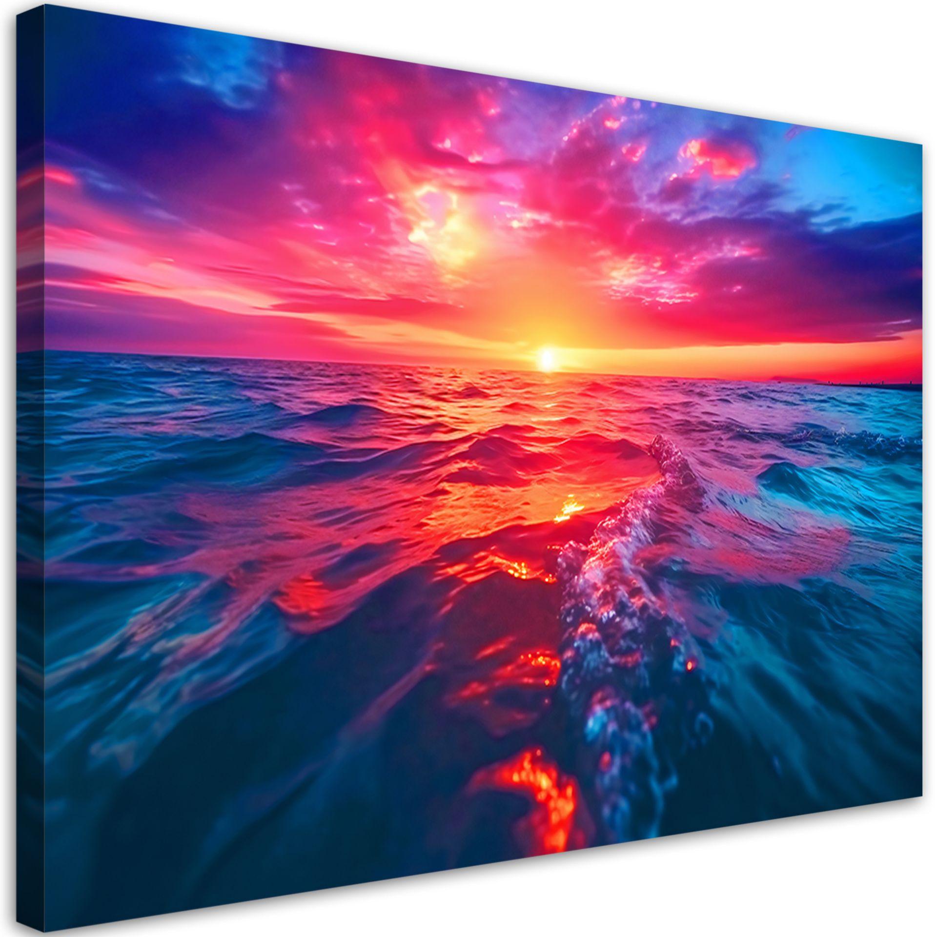 KUNSTDRUCK Lila 120/80 cm - Lila, Textil (120/80cm) - KUNSTLOFT