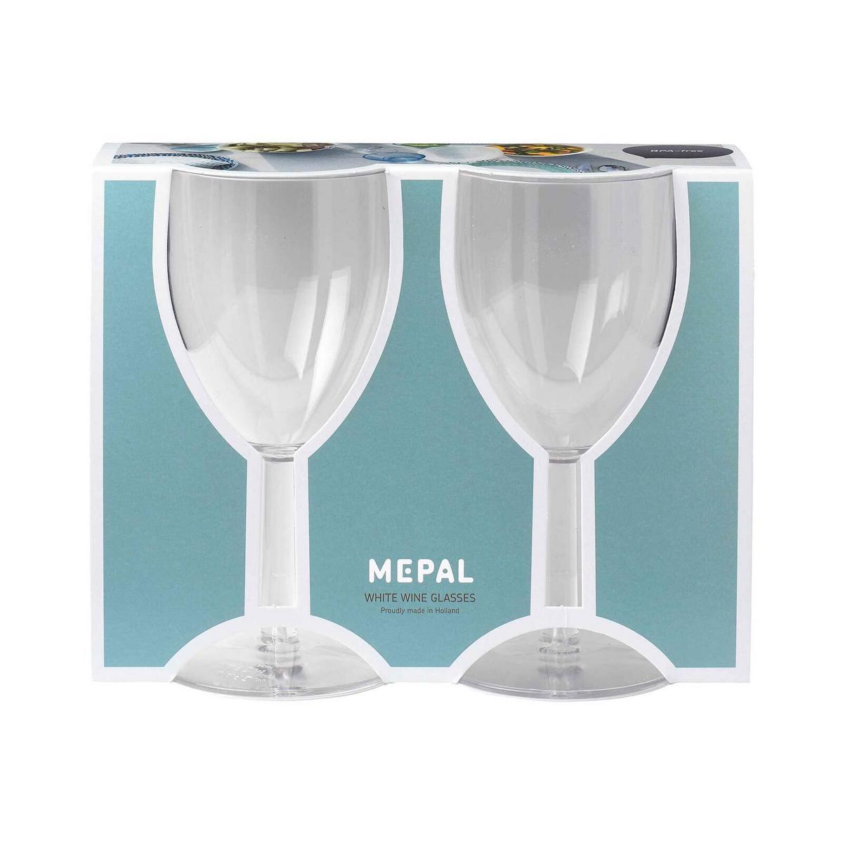 KUNSTSTOFF-WEISSWEINGLÄSER Outdoor transparent 200 ml 2er Set - Transparent, Kunststoff (0.2L) - Mepal