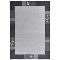 HANDTUFTTEPPICH Royal Ganges 160x230 cm - Silberfarben, Textil (160/230cm) - THEKO