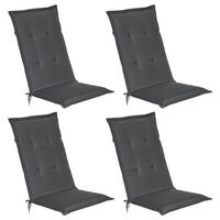 HOCHLEHNERAUFLAGE Loft HL 120/50/6 Graphitgrau 4tlg - Graphitfarben, Textil (50/6/120cm) - Beautissu 