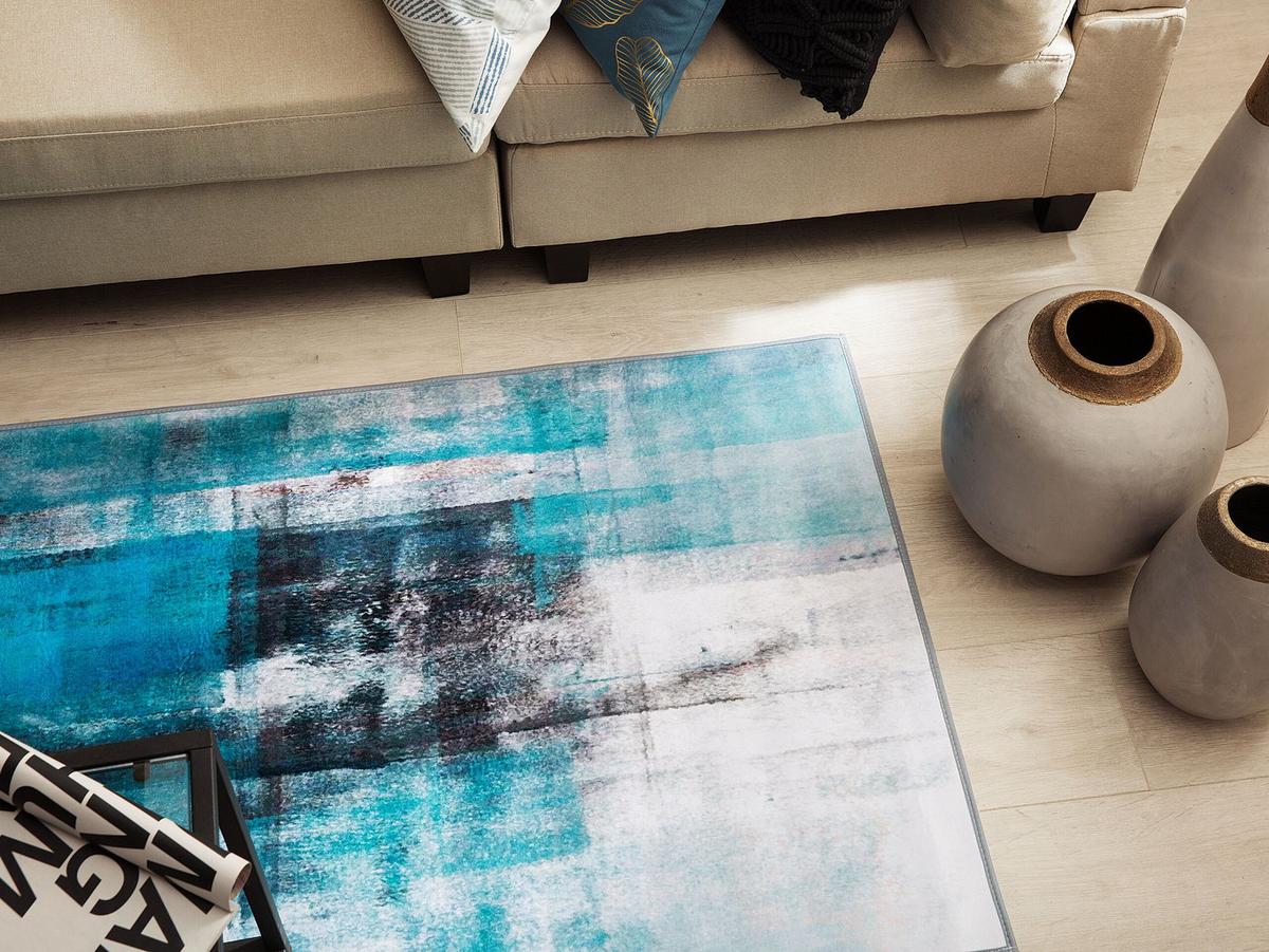 KURZFLOR-TEPPICH Trabzon 150/80 cm - Multicolor, Kunststoff (80/150cm) - Beliani