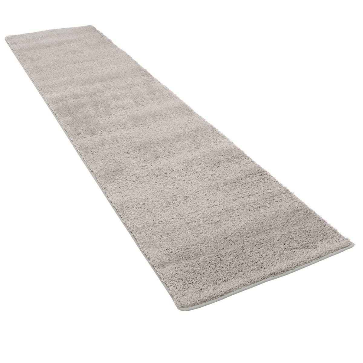 HOCHFLOR SHAGGY LÄUFER TEPPICH PALACE - Grau, Textil (80/160cm) - Snapstyle