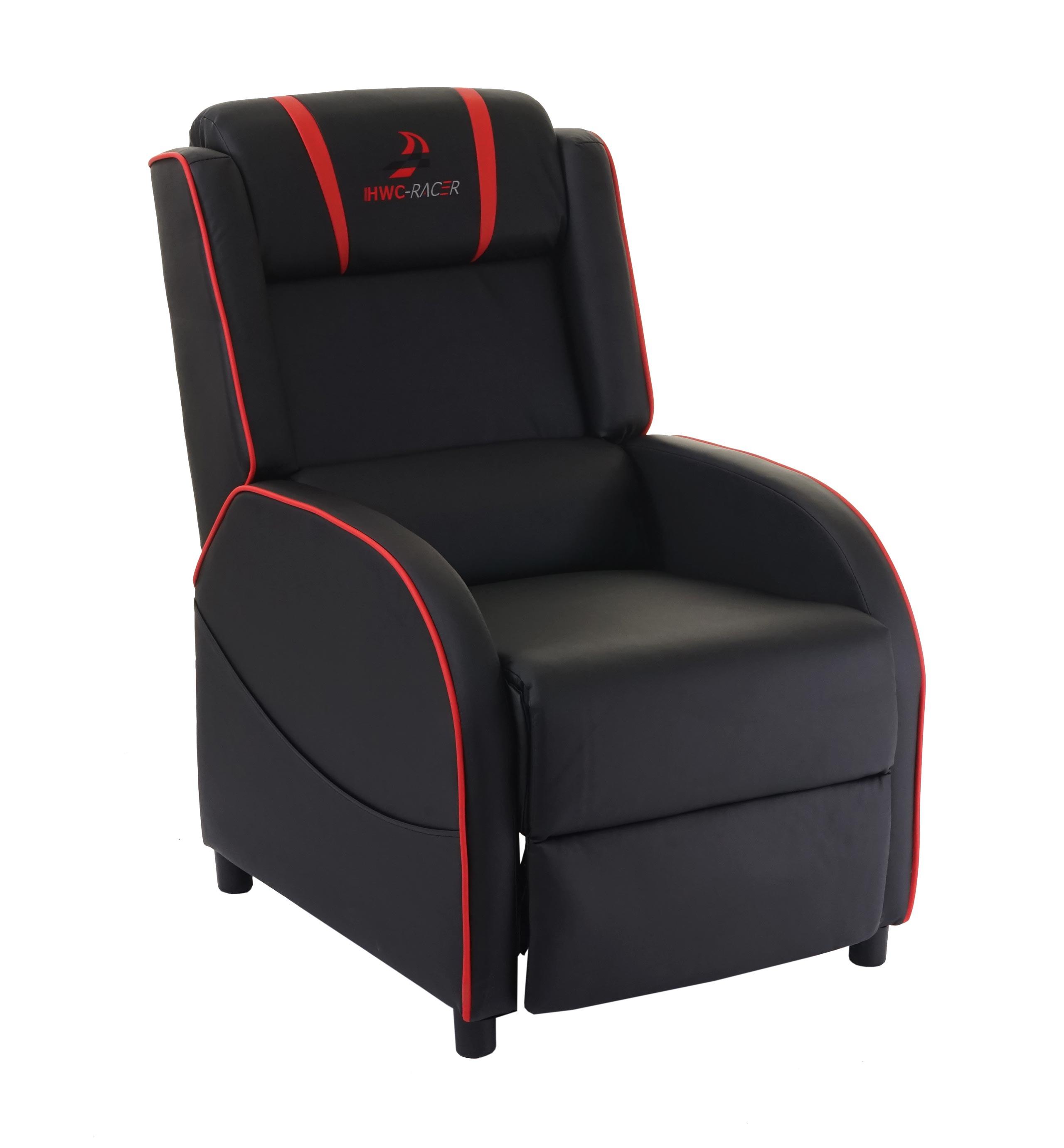 FERNSEHSESSEL Schwarz, Rot - Rot/Schwarz, Textil (66/105/85cm) - MCW