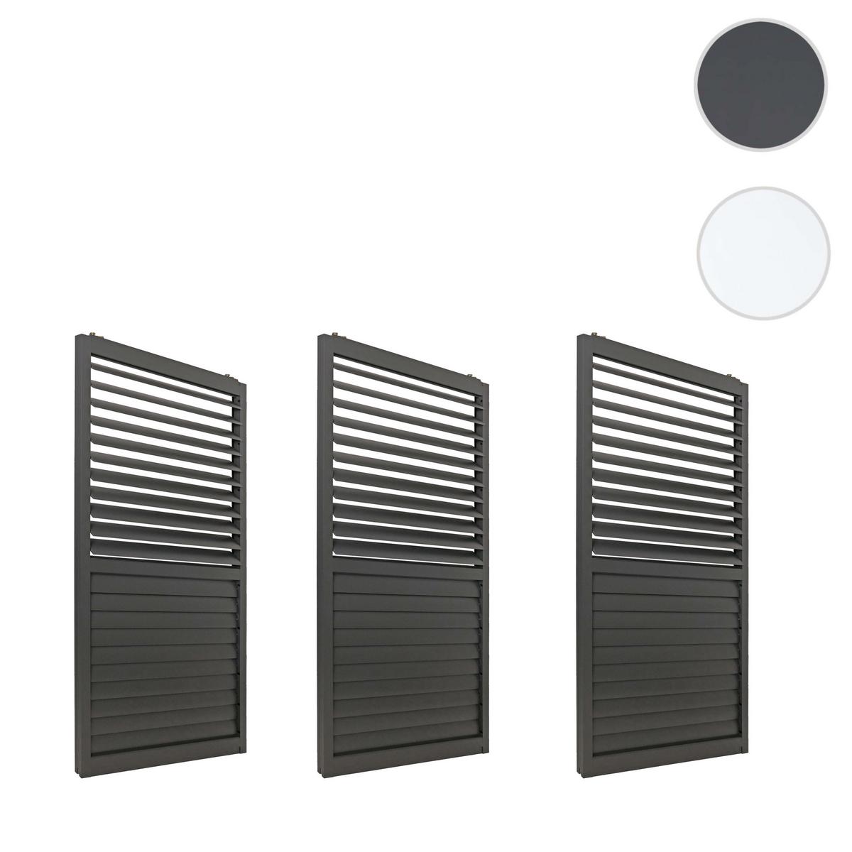 SCHIEBETÜR FÜR PERGOLA 3ER-SET Anthrazit 3er-Set-Set - Anthrazit, Metall (272/206/11cm) - MCW