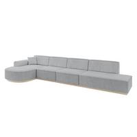 ECKSOFA Ottomane Links ARRIO-L3 - 413x171x83 cm Grau - Grau, Holzwerkstoff/Textil (413/171cm) - ALTDECOR