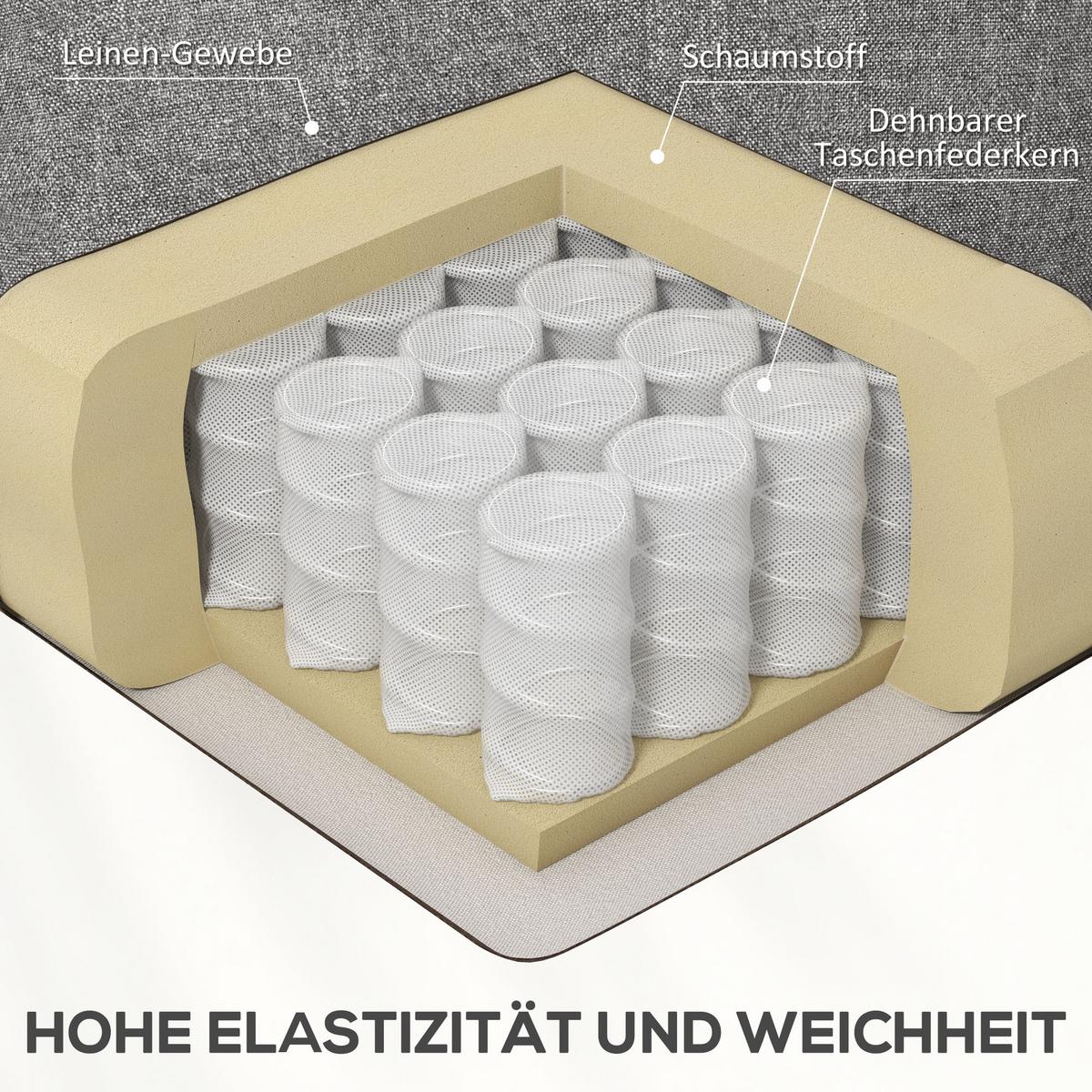 FERNSEHSESSEL mit Aufstehhilfe Elektrisch, Relaxsessel mit Liegefunktion Grau - Schwarz/Grau, Textil/Metall (90/96/66cm) - HOMCOM