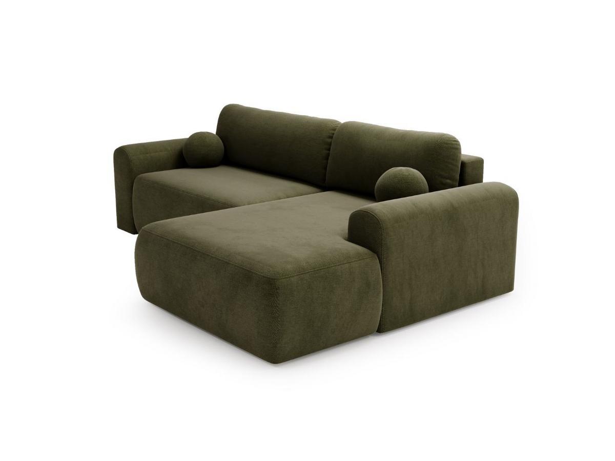 ECKSOFA Savana Grün Rechts - Grün, Holz/Textil (177/257cm) - Graingold
