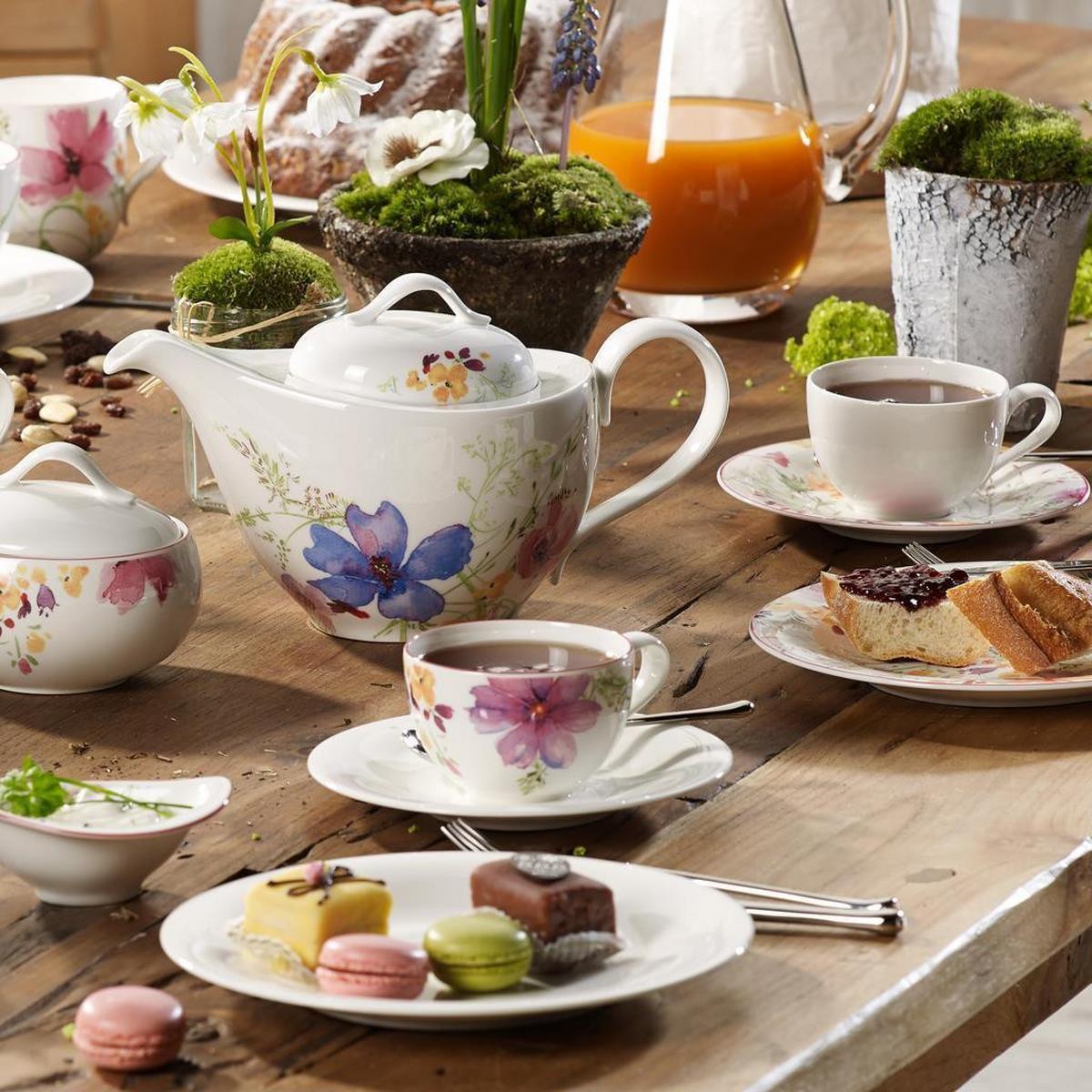 FRÜHSTÜCKSTASSEN Mariefleur Gris Basic bunt 290 ml 6er Set - Multicolor, Keramik (0.29L) - Villeroy & Boch