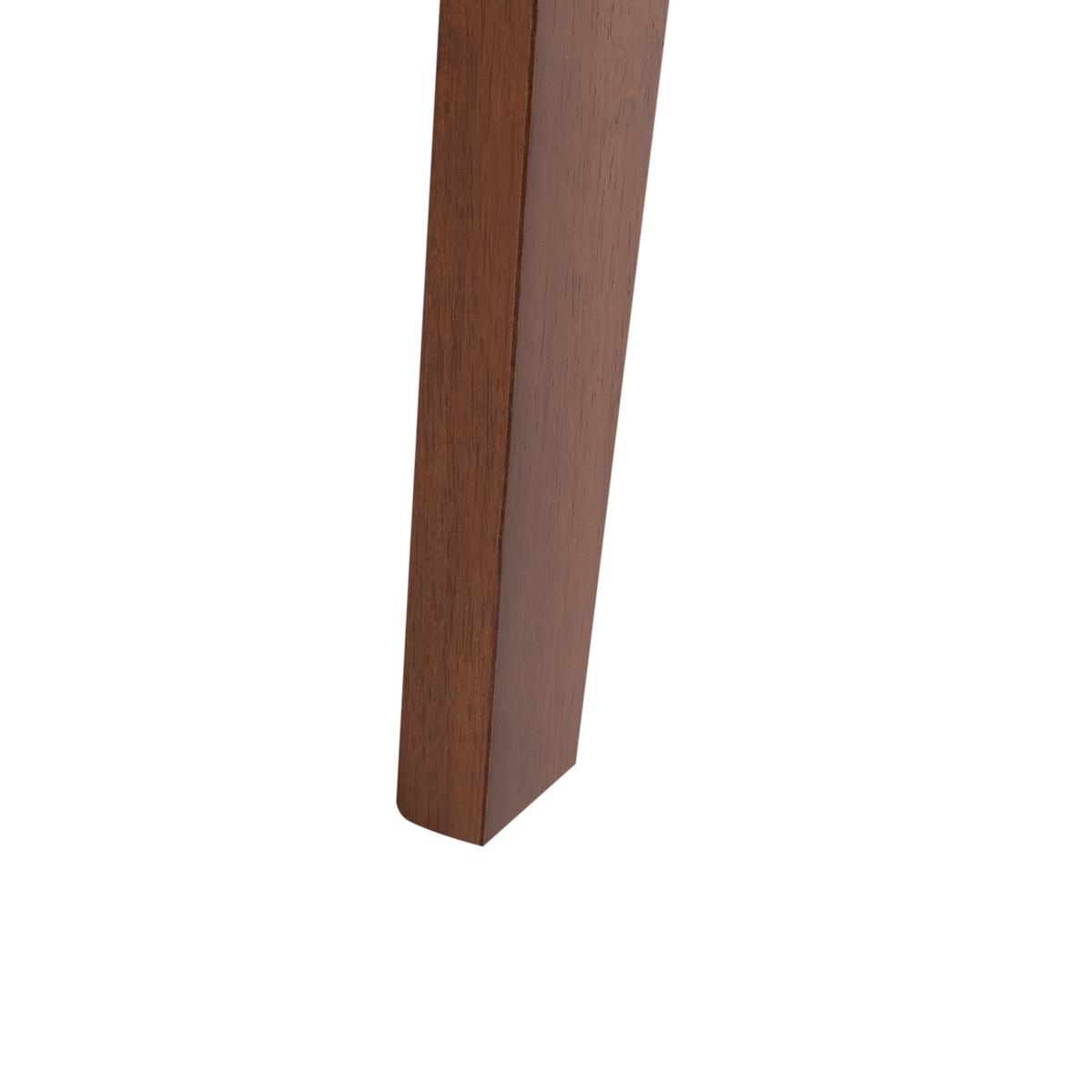 BARHOCKER 2er-Set Dunkelbraun Aroma - Dunkelbraun, Holz (43/62/43cm) - Beliani