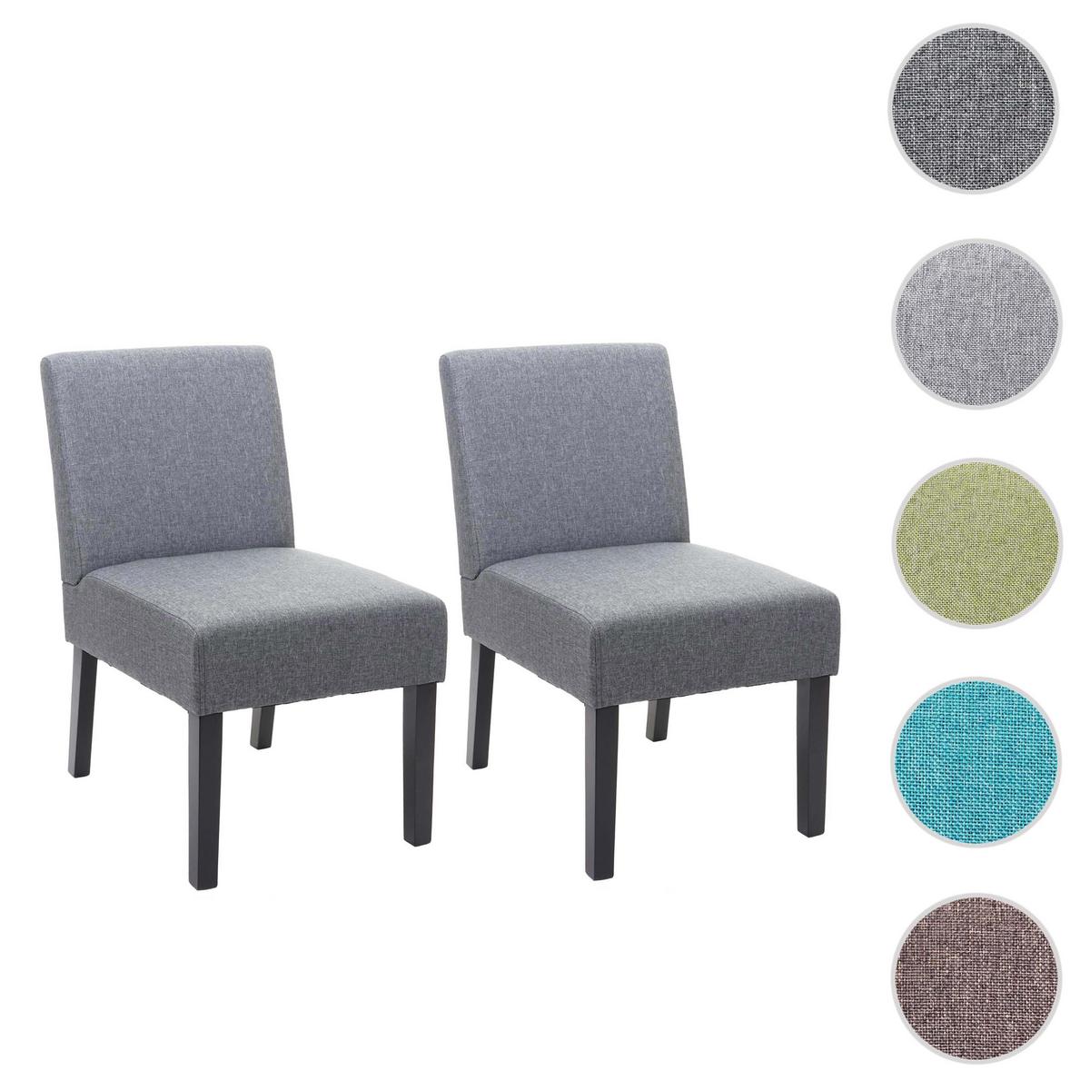 ESSZIMMERSTUHL Anthrazit 2er-Set - Dunkelgrau/Anthrazit, Textil (48/84/64cm) - MCW