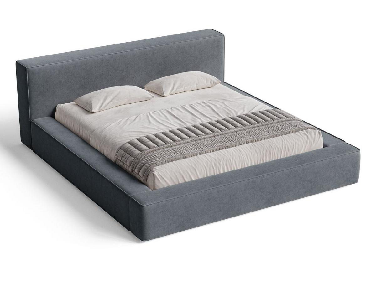 POLSTERBETT Mali 120x200 Dunkelgrau - Dunkelgrau, Textil (120/200cm) - Graingold