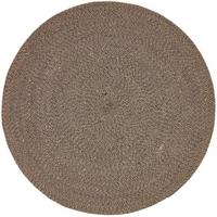 TEPPICH Melange geflochten rund 150 cm - Braun, Textil (150/150cm) - Homescapes