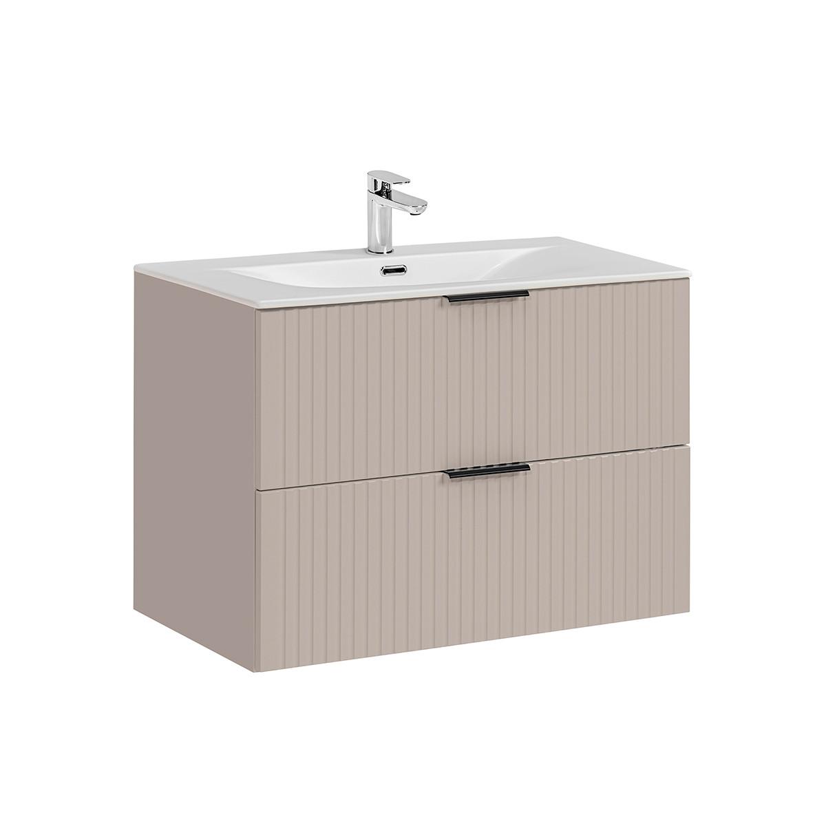 WASCHTISCH 80.2cm Adriel Beige - Beige, Holzwerkstoff (80.2/57/46cm) - Petits-meubles