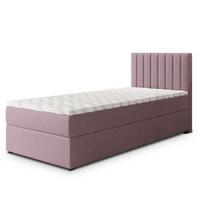 BOXBETT BRESEL 90 90x200 cm mit Matratze und Topper, H2+H3 - Rosa - Rosa, Holz (90/200cm) - MASSENO