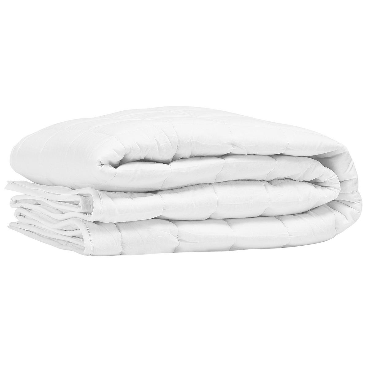 SOMMERBETTDECKE Weiß 220/240 cm Annapurna - Weiß, Textil (220/240cm) - Beliani