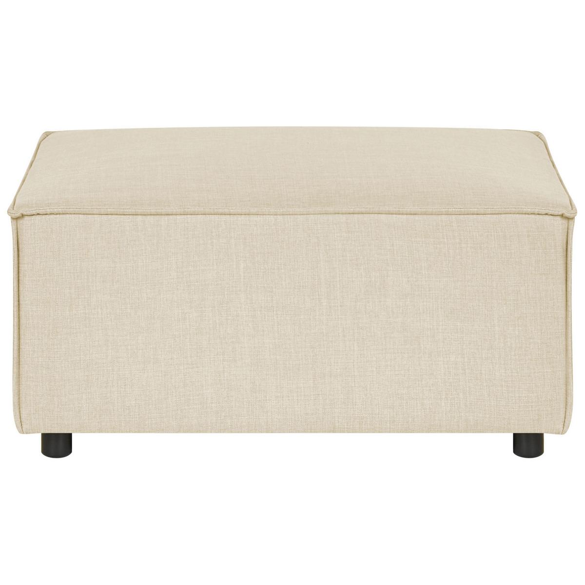 OTTOMANE Aprica 88/88/43 cm - Beige, Textil (88/43/88cm) - Beliani