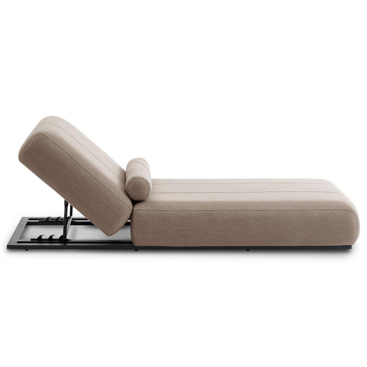 SONNENLIEGE TROPEA beige, schwarz - Beige, Kunststoff (213/32/91cm) - IDIMEX
