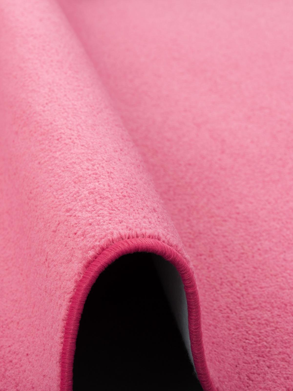 TREND VELOURS TEPPICH JOY RUND - Rosa, Textil (160/160cm) - Snapstyle