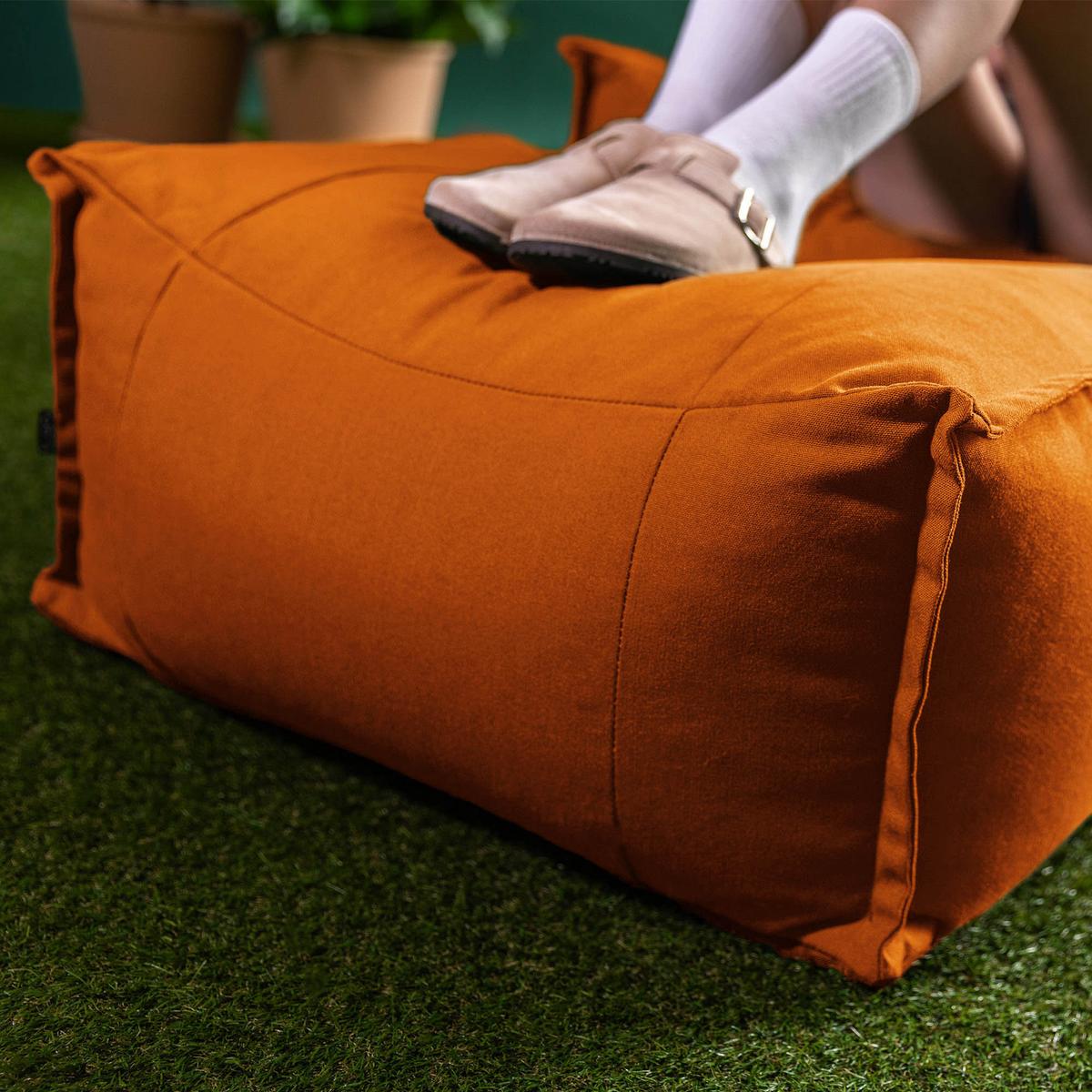 SITZSACK Outdoor-Sessel Alto + Hocker - Orange, Textil (94/75/94cm) - icon