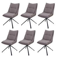 ESSZIMMERSTUHL Beige 6er-Set - Beige, Textil (52/92/52cm) - MCW